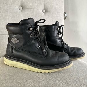 4 FOR 125 Harley Davidson black work style boots